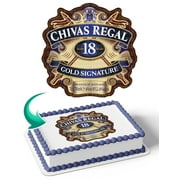 Chivas Regal Edible Image Cake Topper Personalized Birthday Sheet Decal Banner 1/4 Sheet