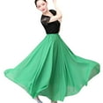 thumbnail image 2 of YM YOUMU Women Chiffon Dance Swing Skirt Elastic Waist Ballroom Dancewear, 2 of 3