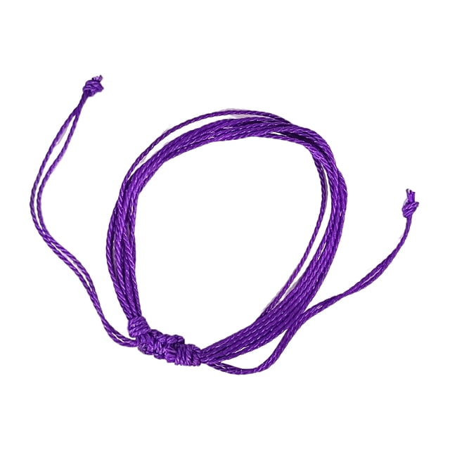 Minnieouse trenzada de cordón de cera Joyería estética multicolor Pulseras bohemias cómodas Accesorio de moda universal Púrpura Type1 NO1 Minnieouse AP010276-01
