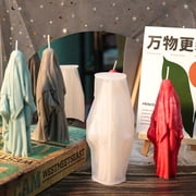 Wizard Silicone Mold Epoxy Resin Molds Scented Making Plaster Gypsum Mould Halloween Decorations Craft