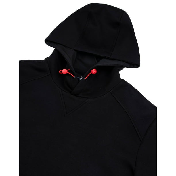 X RAY JEANS Mens XRAY Sport Pullover Hoodie, Black/Red, L X RAY JEANS Mens XRAY Sport Pullover Hoodie, Black/Red, L