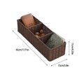 thumbnail image 3 of Gnmfd Multi-Compartment Desktop Storage Basket, Modern Cosmetics Organizer Box for Dormitory Office Desk Key Storage, Rattan Basket for Makeup Jewelry Stationery, Storage Cabinet Storage, 3 of 7