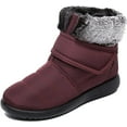 thumbnail image 6 of Women's Waterproof Snow Boots Casual Soft Winter Flats Keep Warm Ankle Boots Non-slip Walking Shoes for Ladies, 6 of 14