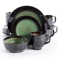 thumbnail image 6 of Gibson Studio Villa Mosa 16-Piece Dinnerware Set, Green, 6 of 8