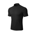thumbnail image 5 of Muscle Shirts for Men Summer Lightweight Short Sleeve Neck Slim Fit Moisture Wicking Athletic Workout Gym Tshirt, 5 of 5