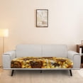 thumbnail image 5 of ZUXONGSY Sunflower Couch Cushion Cover Wood Sofa Cushion Protector Cover Spandex Couch Seat Cushion Slipcover Replacement Furniture Protection Cover for Living Room Decoration Size M, 5 of 5