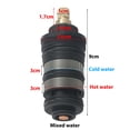 thumbnail image 6 of Brass Intelligent Thermostatic Cartridge Shower Mixer Valve Hot And Cold Bathroom Water Temperature Control Faucet Cartridges, 6 of 12