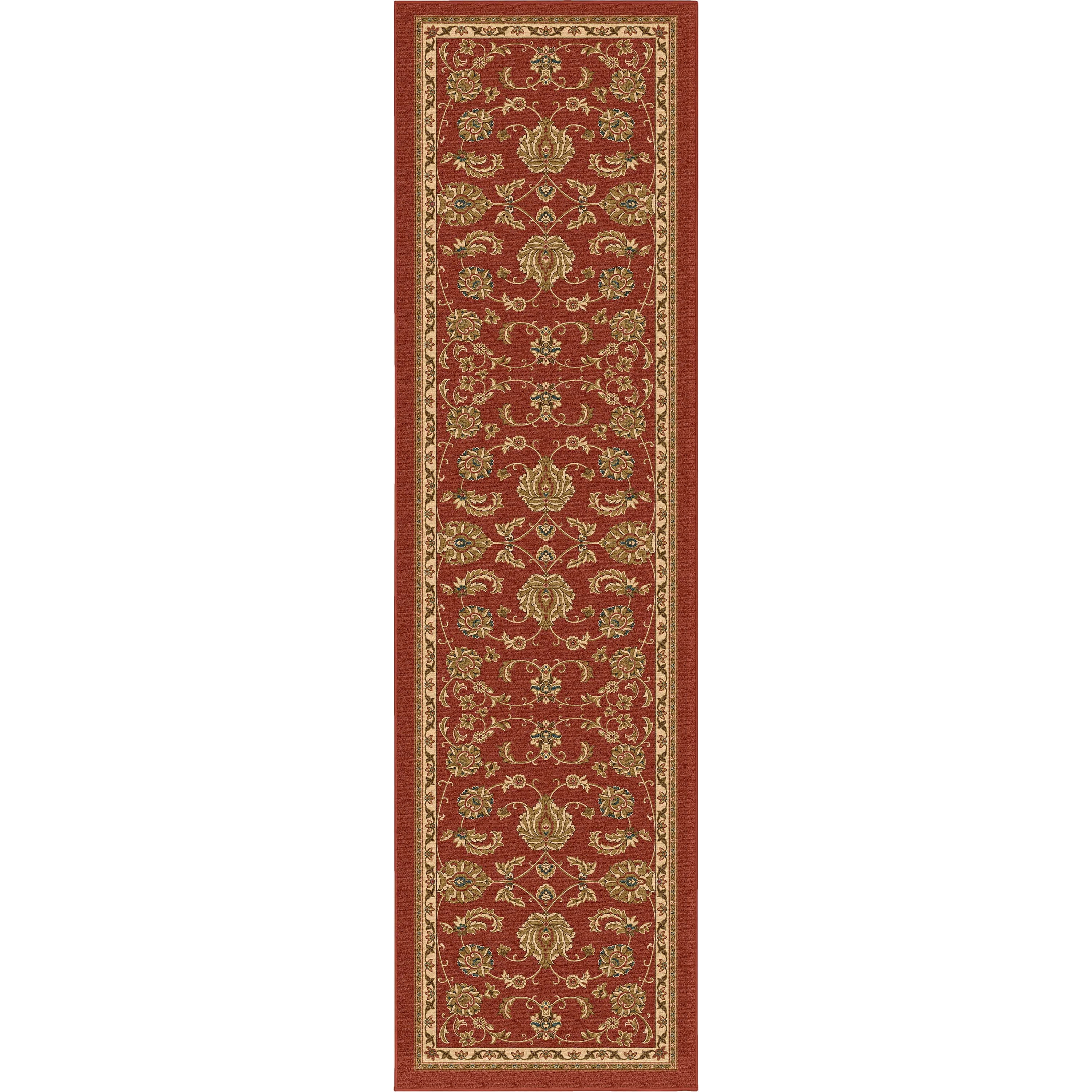 Well Woven Kings Court Tabriz Red Traditional Modern Oriental Red 2'7" x 9'10" Runner Rug