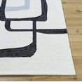 thumbnail image 4 of Hauteloom Aero Wool Living Room, Bedroom Area Rug - Contemporary - Ash, Jet Black - 8' x 10', 4 of 6