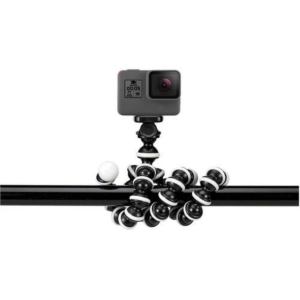 GPX Bendable 10 inch Tripod with 10-Section Legs and Slip-Resistant Grips, Universal, TPD108B, Black