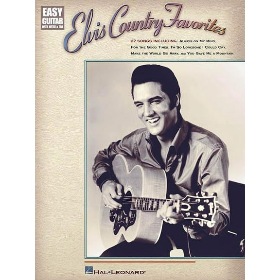 Easy Guitar with Notes & Tab Elvis Country Favorites, (Paperback)