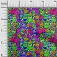 thumbnail image 1 of oneOone Cotton Jersey Multicolor Fabric Cat Sewing Craft Projects Fabric Prints By Yard 58 Inch Wide, 1 of 4