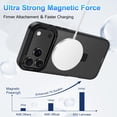 thumbnail image 2 of Funda Casehas para iPhone 17 Pro de 6.3 pulgadas con soporte magnético, color negro, 2 of 8
