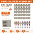 thumbnail image 7 of Marker Holders (5 Pack): Silicone Organizers for Broad Tip Markers, Prevent Lost Lids, Portable, Value Family Size, Dishwasher Safe, 7 of 7