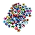 thumbnail image 1 of 100 Pcs Patchs Ronds pour les Yeux en Verre pour Fabrication de Bijoux Style Mixte, 1 of 8