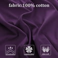 thumbnail image 2 of Unique Bargains 2 Pack 300TC Cotton Solid Pillowcases, 20" x 26", Purple, 2 of 7