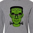 thumbnail image 4 of Inktastic Halloween Frankenstein Head Long Sleeve T-Shirt, 4 of 5