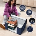 thumbnail image 4 of Bolsas de almacenamiento de ropa Fab Totes, paquete de 6 unidades, 60 litros con asa, color azul, 4 of 7