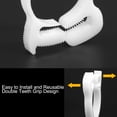 thumbnail image 3 of Uxcell 2 Pack Plastic 13.5-15.5 mm Adjustable Double Snap Grip Hose Clamps, White, 3 of 5