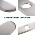 thumbnail image 5 of 1 Pcs Silver Faucet Plate Sink Hole Cover for Kitchen or Bathroom 10 Inch Stainless Steel Faucet Deck Plate Brushed Nickel, 5 of 9