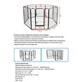 thumbnail image 5 of Heavy Duty Pet Playpen Dog Kennel Pen Cage Fence, 8-Panel, 40 Inches Exercise Pen Dog Crate Cag, 5 of 7