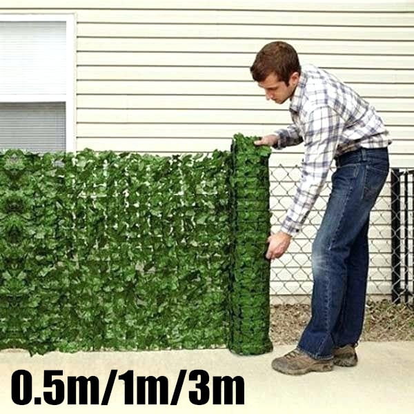 FLORALEAF Faux Ivy Privacy Fence Screen Artificial Hedge Leaf and Vine Privacy Fence Wall Screen for Outdoor Garden Yard Decore 39x117 
