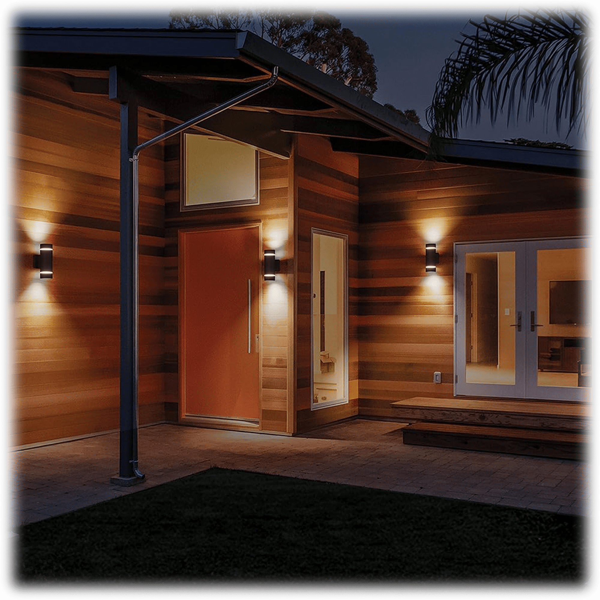 2-Pack: Atomi Smart Wifi Outdoor Wall Sconces