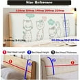 thumbnail image 3 of Stretch dustproof bed headboard cover modern bedroom decoration sun 180cm, 3 of 4