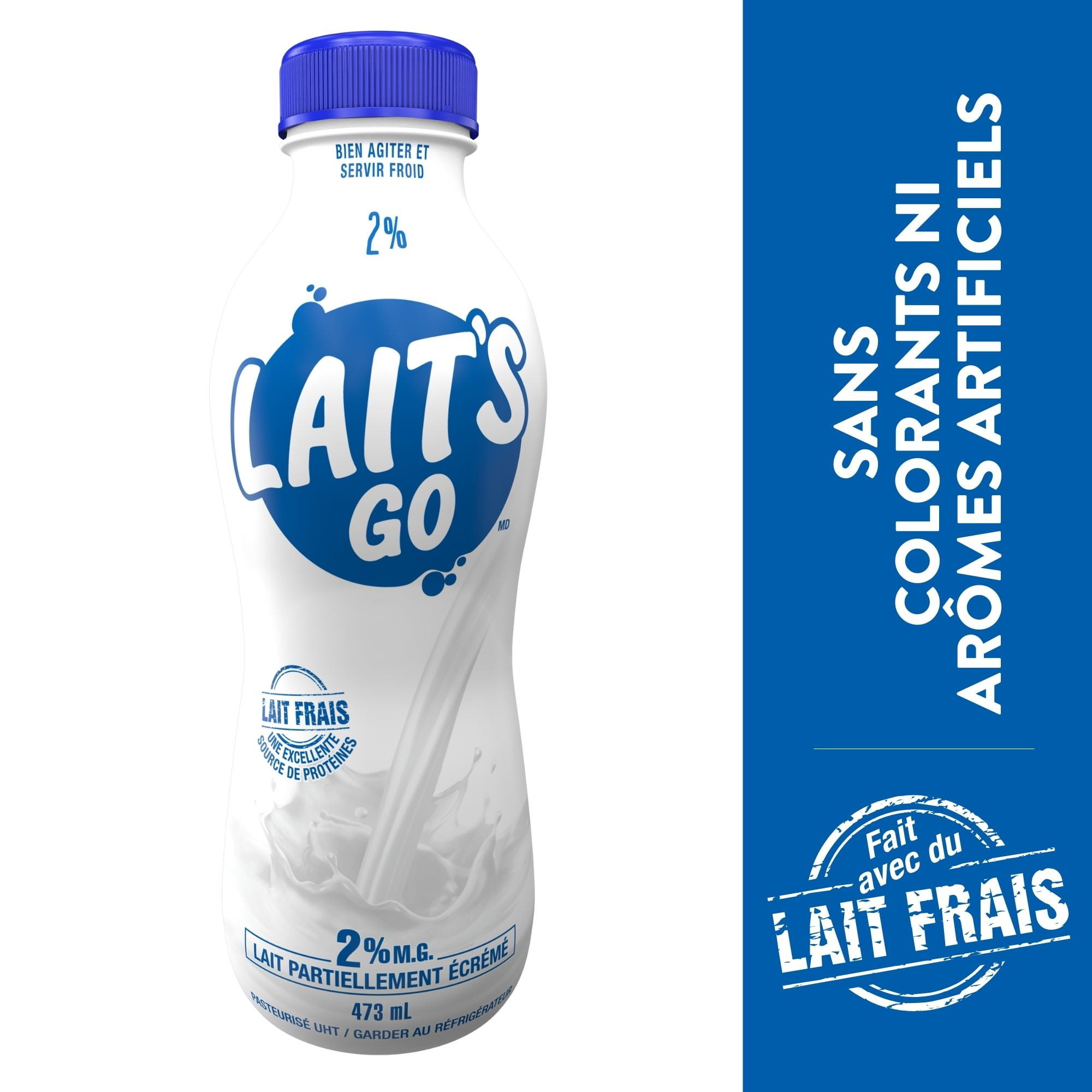 Lait's Go Lait partiellement écrémé 2 % 473 mL