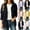 Black, variant on Women Winter Jacket Fuzzy Fleece Zip Up Jackets Fall Outerwear Fashion Clothes Loose Fit, Christmas Sweater Coat