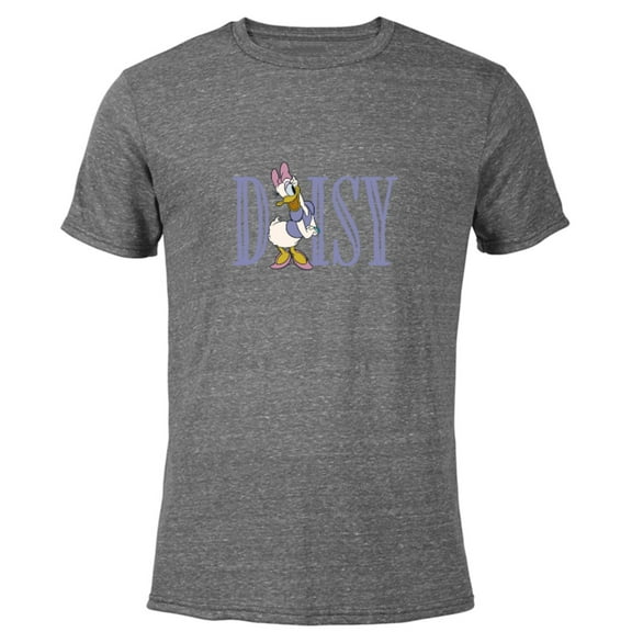 Disney Mickey and Friends Daisy Duck Lettering Classic - Short Sleeve Blended T-Shirt for Adults – Customized-Dark Heather