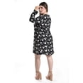 thumbnail image 3 of Vestido floreado Roman Fashion /Tallas Extras, 4222 (Negro flores) negro 38, 3 of 6