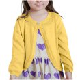 thumbnail image 7 of ZyeKqe Newborn Baby Girls Cotton Cardigans Long Sleeve Crewneck Hollow Knit Thin Sweater Toddler Baby Girl Button Sweaters, 7 of 7