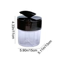 thumbnail image 3 of EDHITNR 5 Compartment Seasoning Container, Clear Plastic Spice Jar with Flip Top Lid, Portable Spice Organizer for Salt Pepper Herbs Stackable Kitchen Storage for Camping Travel, 3 of 7