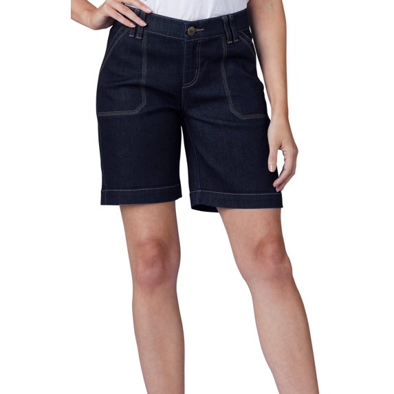 Lee Womens Solid Chino Bermuda Shorts
