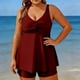 thumbnail image 1 of Tankini de moda para mujer, traje de baño diario sin mangas, traje de baño conservador de cuerpo unido, traje de baño de dos piezas para mujer, trajes de baño tankini para mujer, traje de baño de 2 pi, 1 of 6