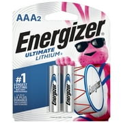 Energizer Ultimate Lithium AAA Batteries (2 Pack), Triple A Batteries