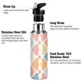 thumbnail image 3 of Yayeee 20oz Insulated Water Bottle Double Wall Stainless Steel with Flip Straw Lid, Pink Abstract Pattern, 3 of 7