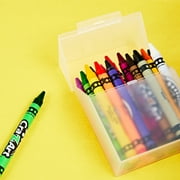 Pen+Gear Clear Plastic Crayon Box, Desktop Organizer