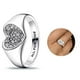 thumbnail image 1 of 2024 nuevo anillo de plata 925 de Disney con forma de Mickey para parejas, joyería de moda para bodas, anillo de corazón de dibujos animados, joyería, regalo de compromiso, 1 of 5
