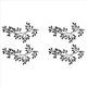 thumbnail image 1 of Decoración de Pared de Hoja de Árbol de Metal, 2 Piezas Arte de Pared de Hoja de Rama de Olivo de Vid Esculturas Desplazamiento Hierro Forjado, Letrero para Colgar en Pared,C, 1 of 3