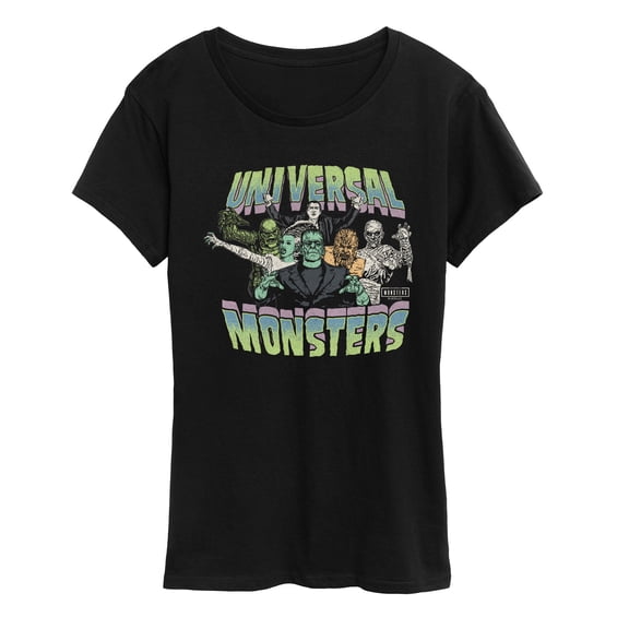 Classic Monsters - Monsters Collage - Women's Short Sleeve Graphic T-Shirt