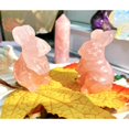 thumbnail image 3 of Holzlrgus Rose Quartz Bunny Decor Crystals Rabbit Statue Pocket Polished Natural Gemstone Crystals Tiny Figurines for Office Room Desk Decoration Easter Ornament 1.5’’ Gifts Mom Grandma 1PC, 3 of 6