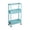 bule, variant on Multi-Layer Movable Plastic Storage Rack - Large Capacity Rolling Storage Organizer for Living Room, Bedroom, Kitchen, and Bathroom - Durable ABS Material with Guardrails and Wheels