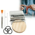 thumbnail image 6 of PONPRNGY Knitting Kit for Beginners Mini Portable Patch Darning Kit Patchwork Weaving Tool Set for Quickly Sewing Repair Sewing Supplies, 6 of 8