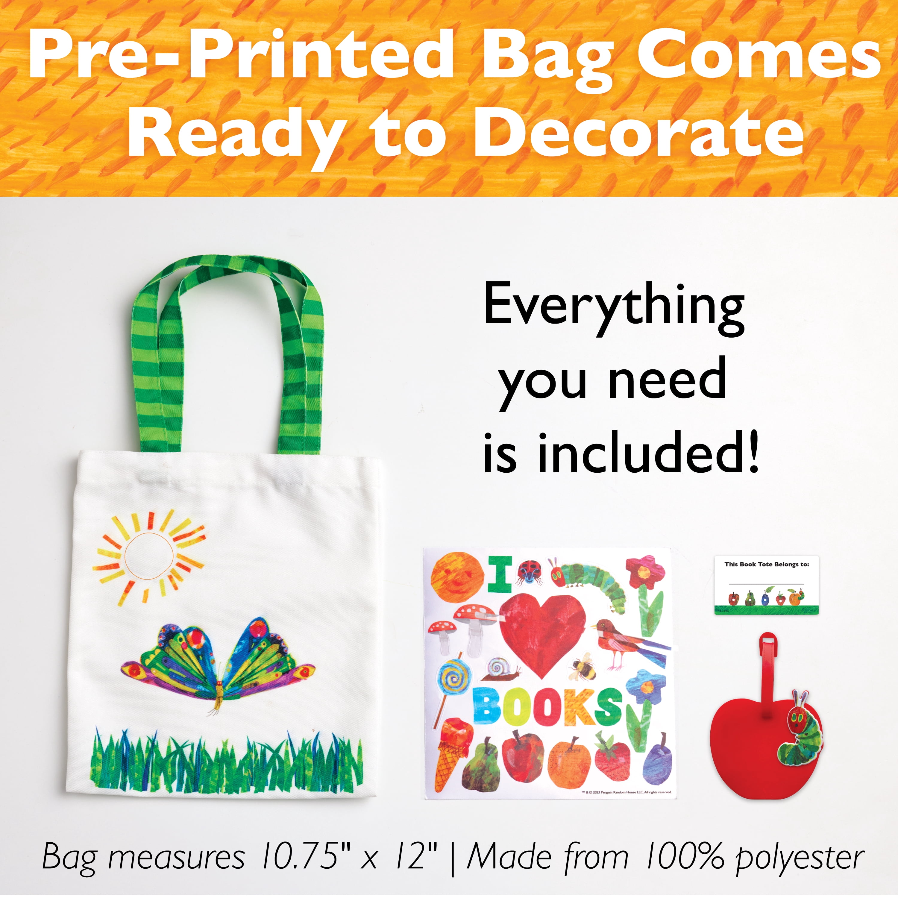 Creativity for Kids The Very Hungry Caterpillar My Book Tote - DIY Kids Crafts