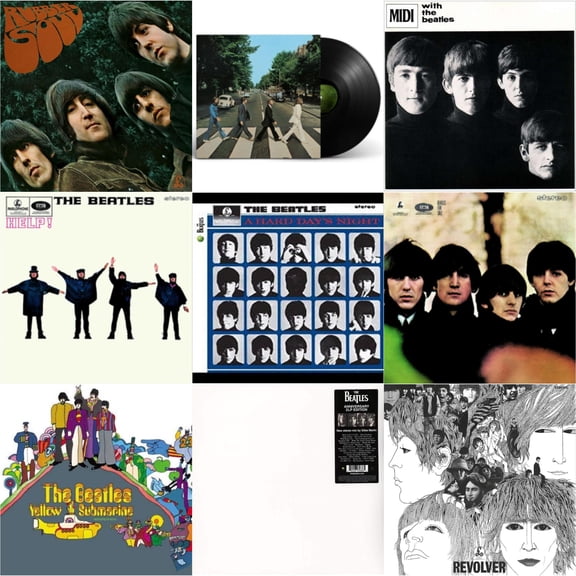 Rubber Soul & Abbey Road Anniversary & With The Beatles & Help & Hard Day's Night & Beatles For Sale & Yellow Submarine & Beatles (The White Album) (2 LP) & Revolver Special Edition