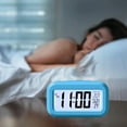 thumbnail image 4 of Amacok Digital Alarm Clock Large Lcd Display, Simple Operation, Snooze Back Light, Temperature Multifunction Clock for Bedrooms Office Travel Heavy Sleepers, 4 of 6