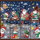 thumbnail image 4 of Pegatinas de ventana de copo de nieve de Navidad, pegatina de pared de vidrio de puerta electrostática, Feliz Navidad, Papá Noel, muñeco de nieve, alce, 4 of 4