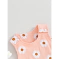 thumbnail image 5 of Suealasg Baby Girls Summer One Piece Jumpsuits Clothes 3M 6M 12M 18M Infant Girls Sleeveless Flower Print Romper Newborn Girls Bodysuit, 5 of 8